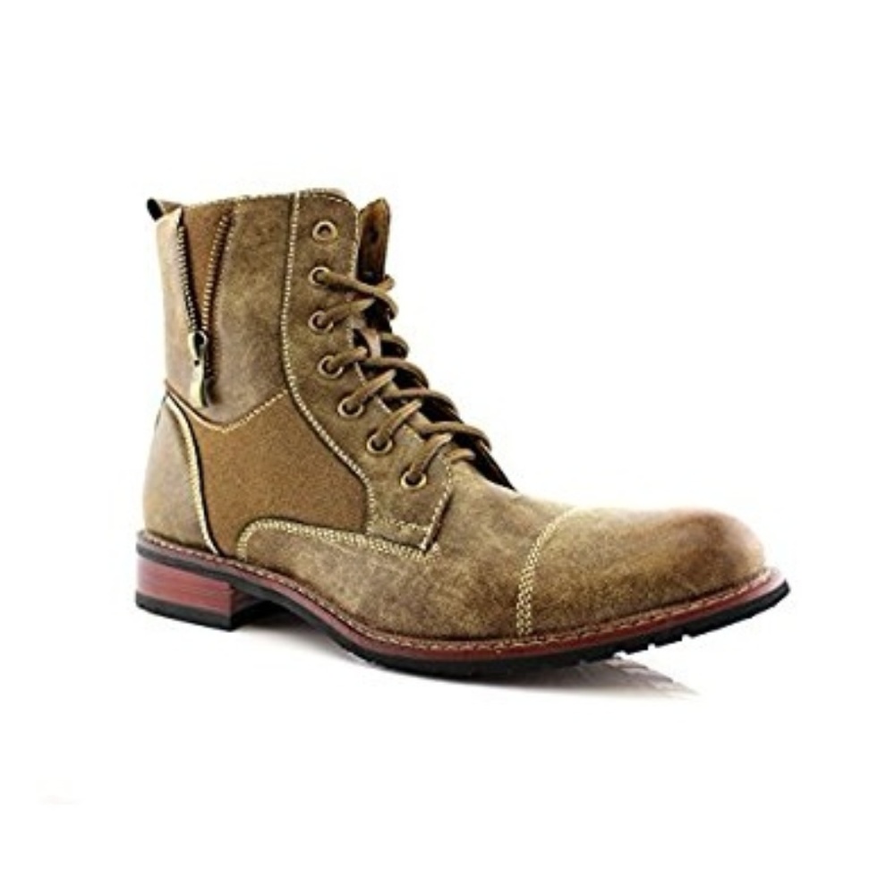 Mens "Aldo" MFA Side Zip Up Desert Ankle Boots